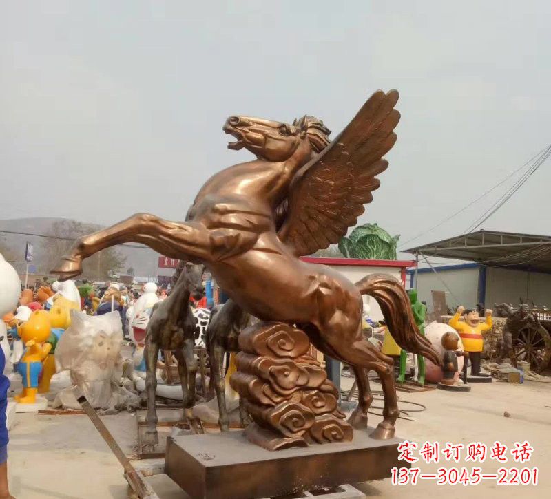 重庆祥云飞马铜雕