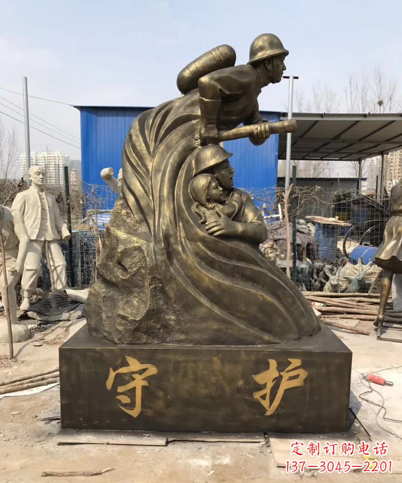 重庆消防员铜雕112