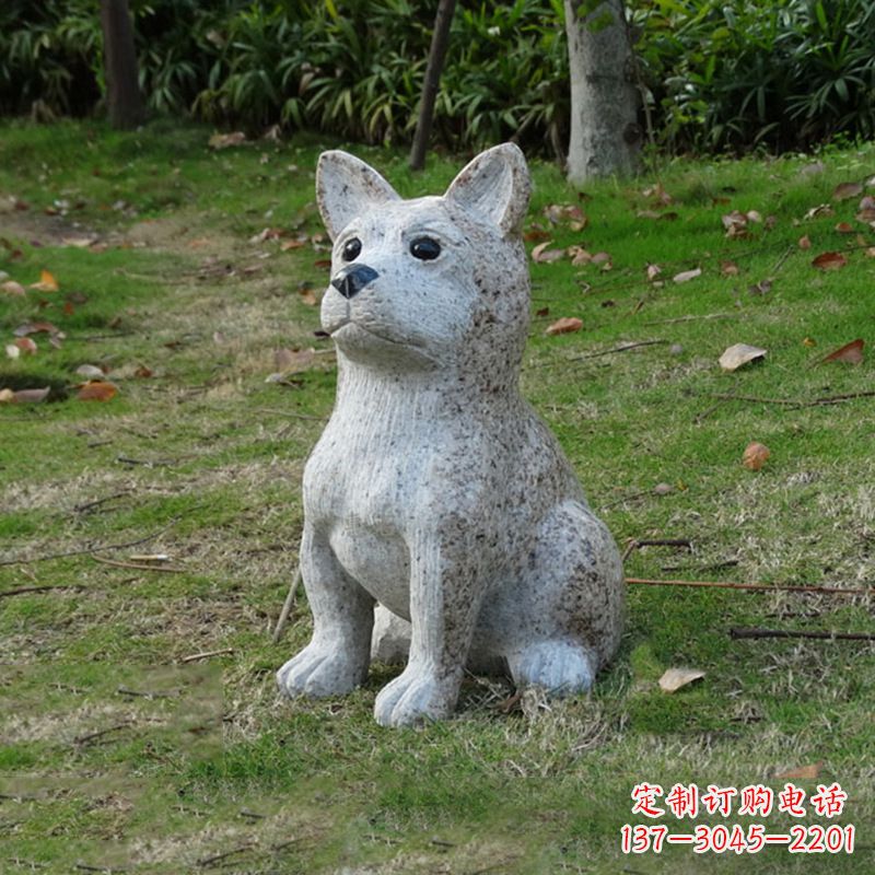 重庆小狗花岗岩石雕