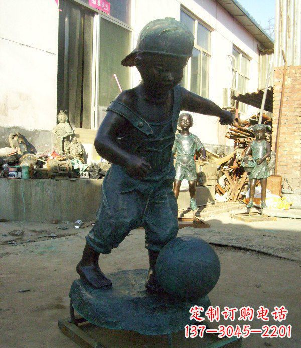 重庆小孩玩耍青铜人物铜雕