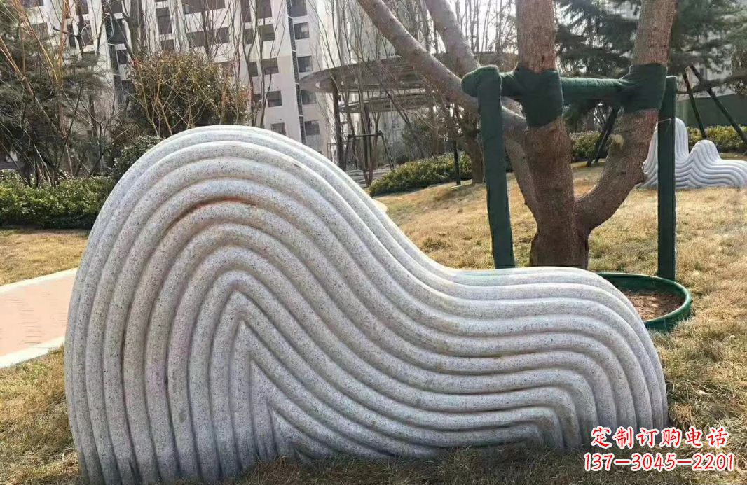 重庆小区大理石纹理假山雕塑