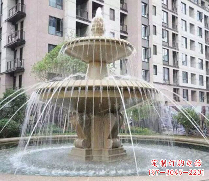 重庆小区大型喷泉景观石雕