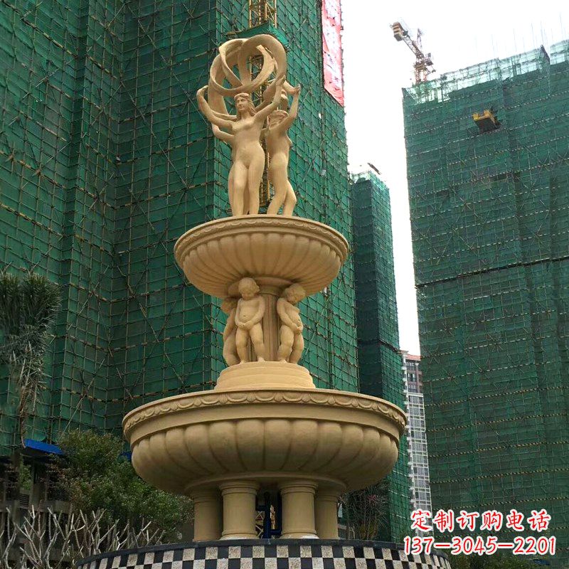 重庆小区大型欧式人物景观喷泉
