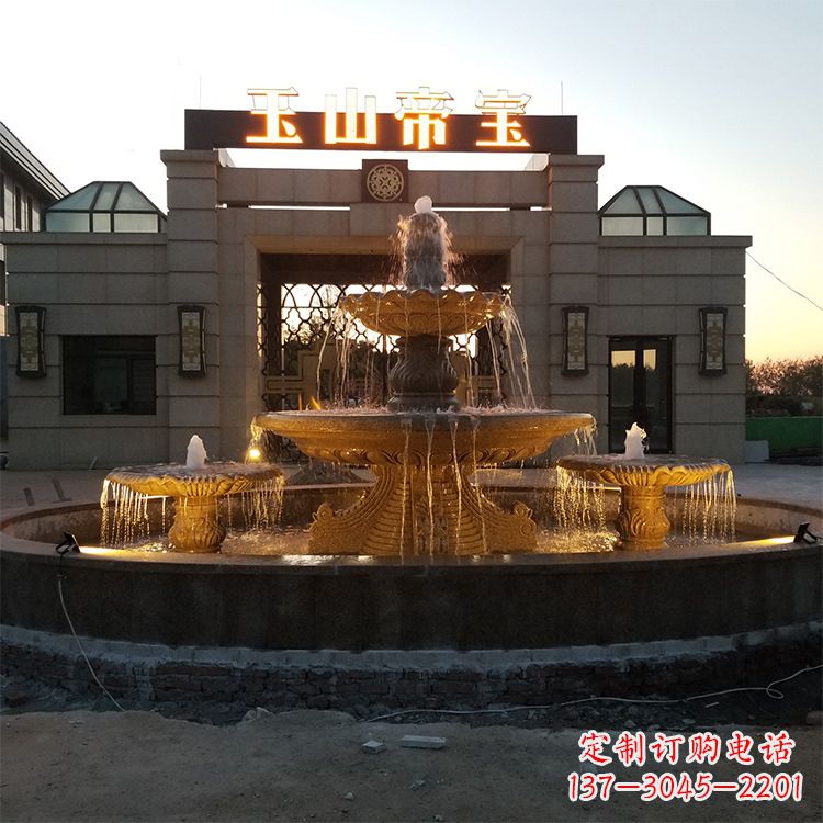 重庆小区广场欧式水景石雕喷泉