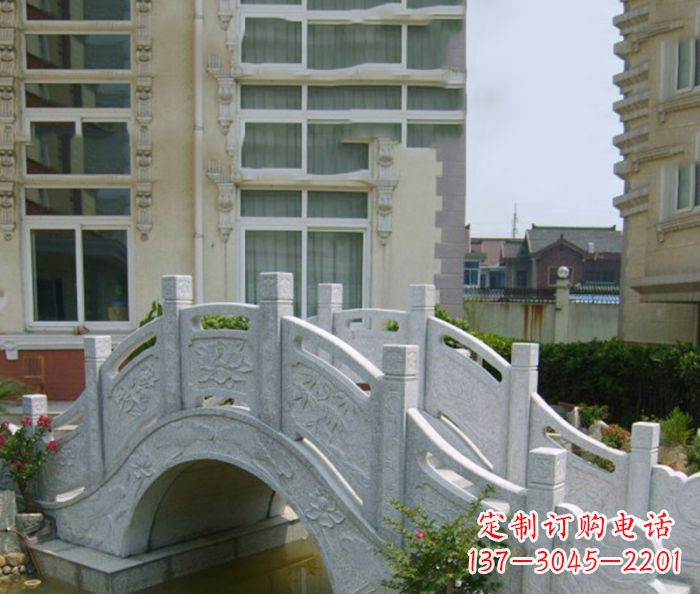 重庆小区景观大理石拱桥 (2)