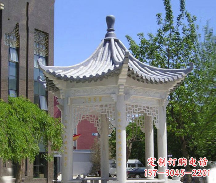 重庆小区景观大理石凉亭