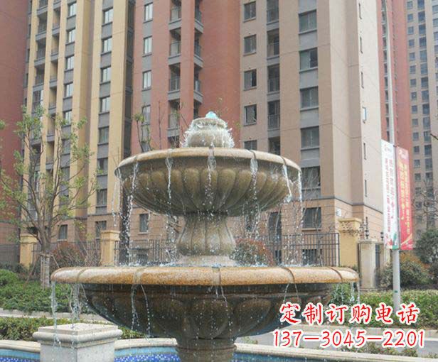 重庆小区景观大理石喷泉石雕