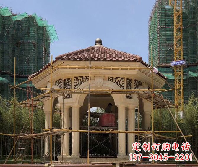 重庆小区景观欧式凉亭石雕
