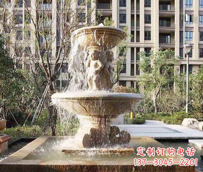 重庆小区景观欧式喷泉石雕 (3)