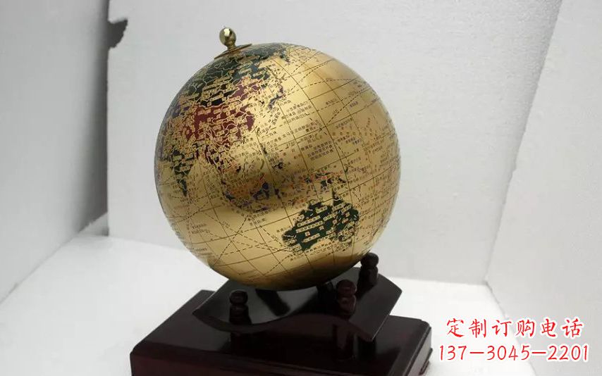重庆校园不锈钢地球仪雕塑 (3)