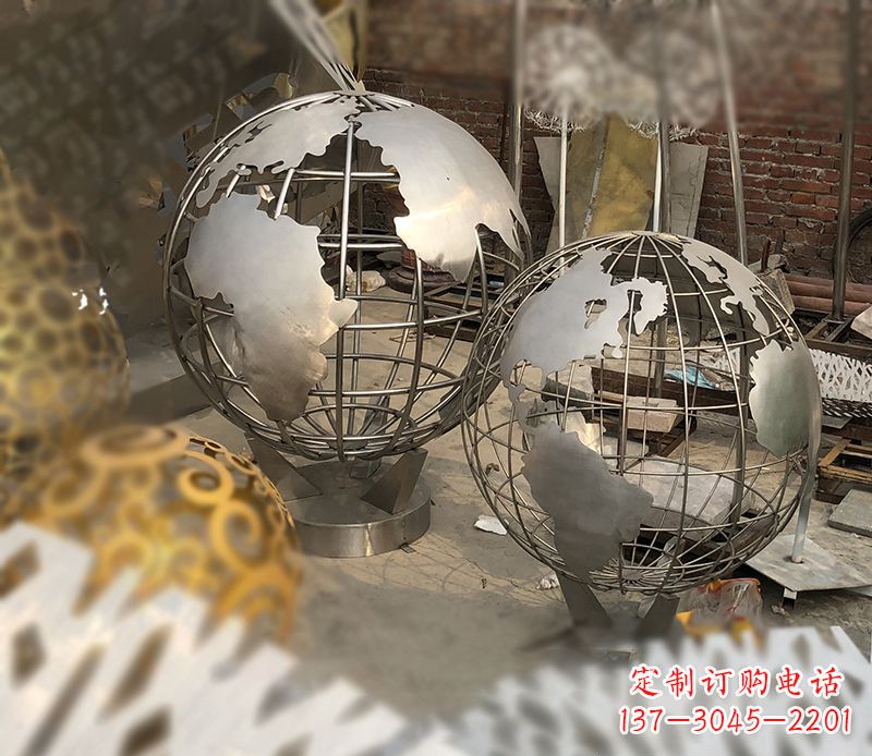 重庆校园不锈钢地球仪雕塑112