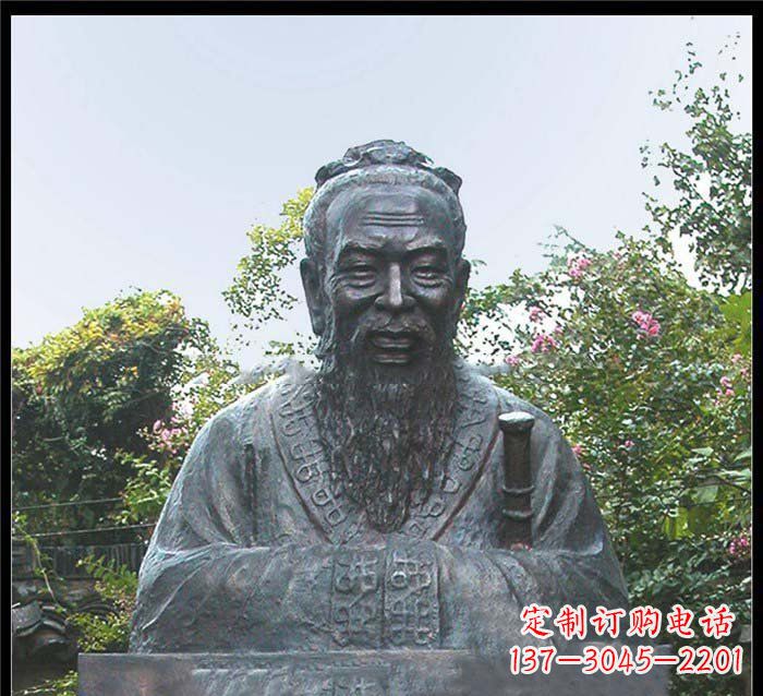 重庆校园大型孔子头像铜雕