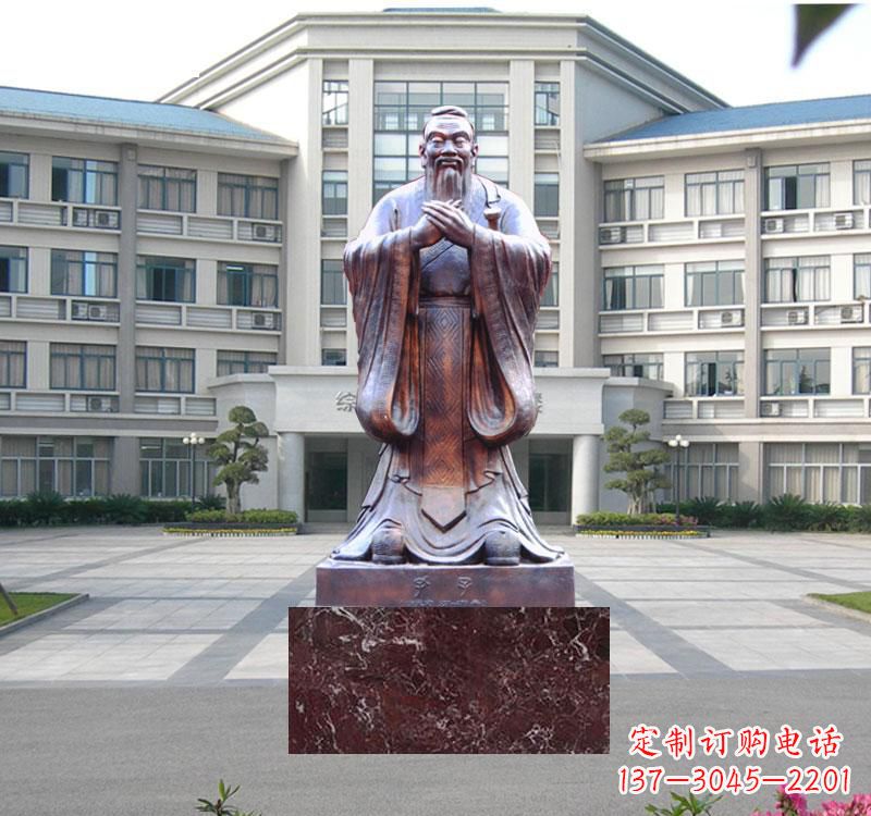 重庆校园雕塑孔子 (2)