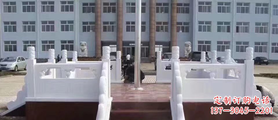 重庆校园汉白玉升旗台石雕