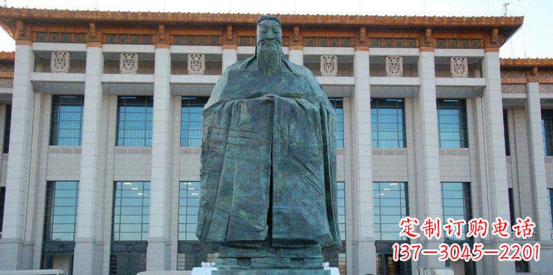 重庆校园孔子景观铜雕