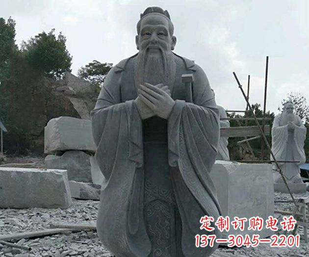 重庆校园孔子人物石雕