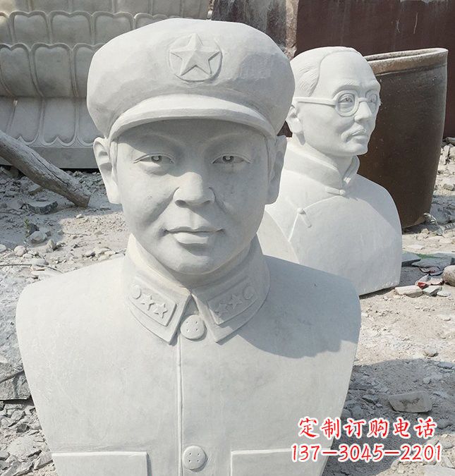 重庆校园雷锋头像石雕