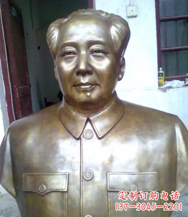 重庆校园毛主席胸像伟人铜雕