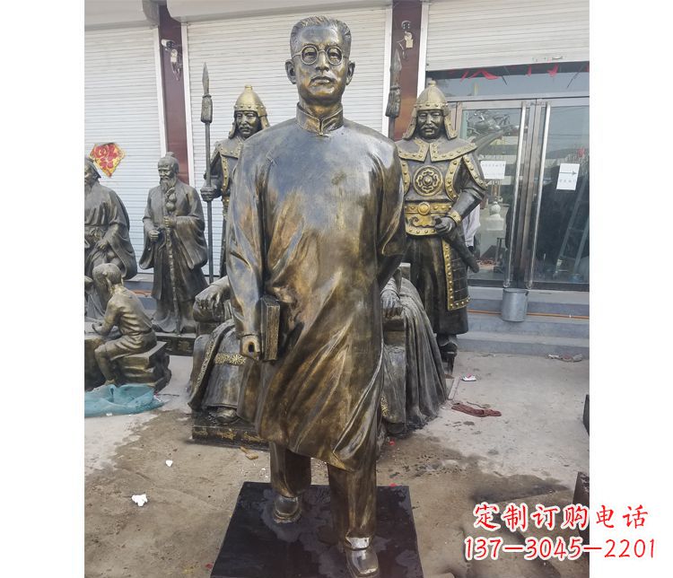 重庆校园名人立式陶行知铜雕