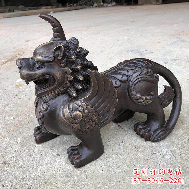 重庆獬豸纯铜铸造雕塑