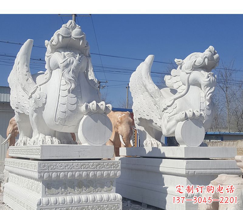 重庆獬豸法院门口神兽石雕