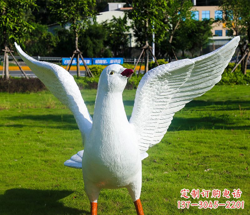 重庆新县和平鸽雕塑