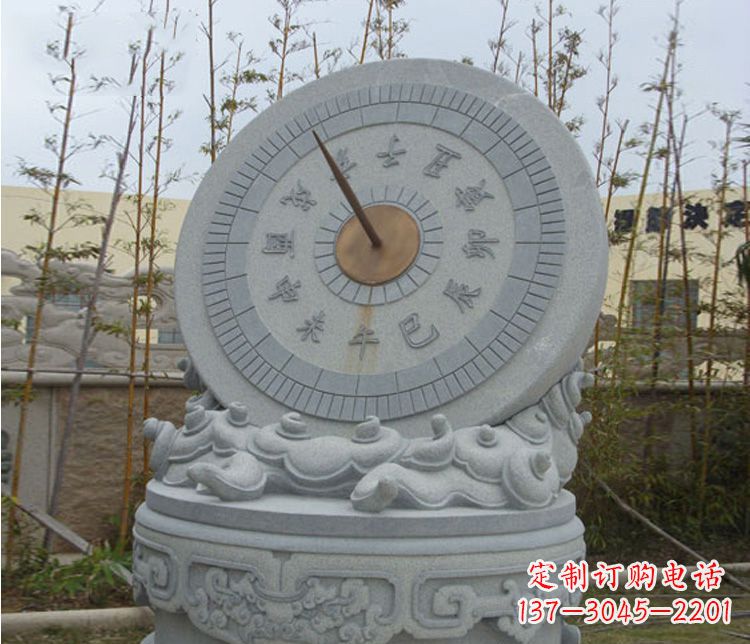 重庆学校大理石日晷石雕 (5)