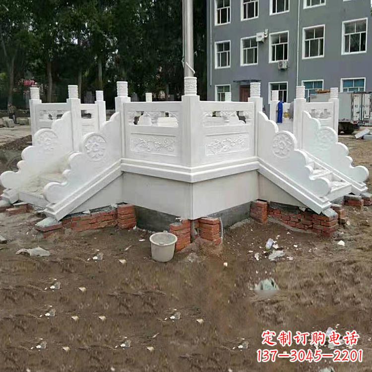 重庆学校汉白玉升旗台石雕
