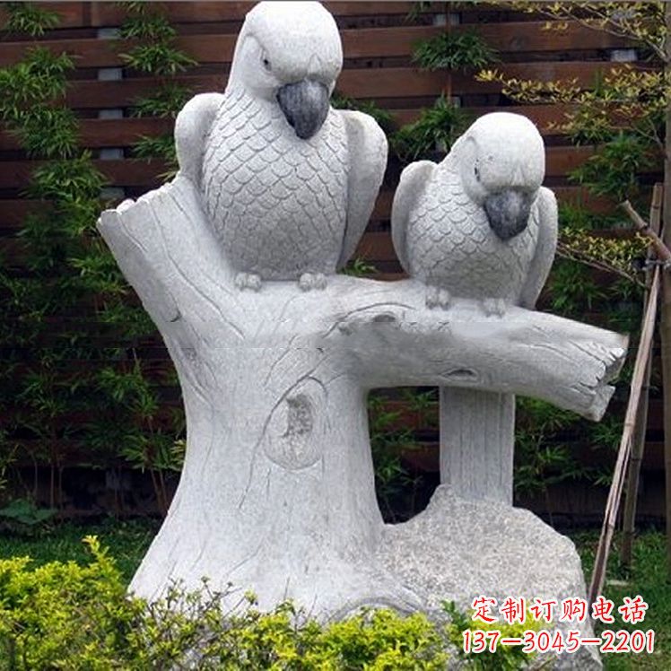 重庆鹦鹉大理石雕塑
