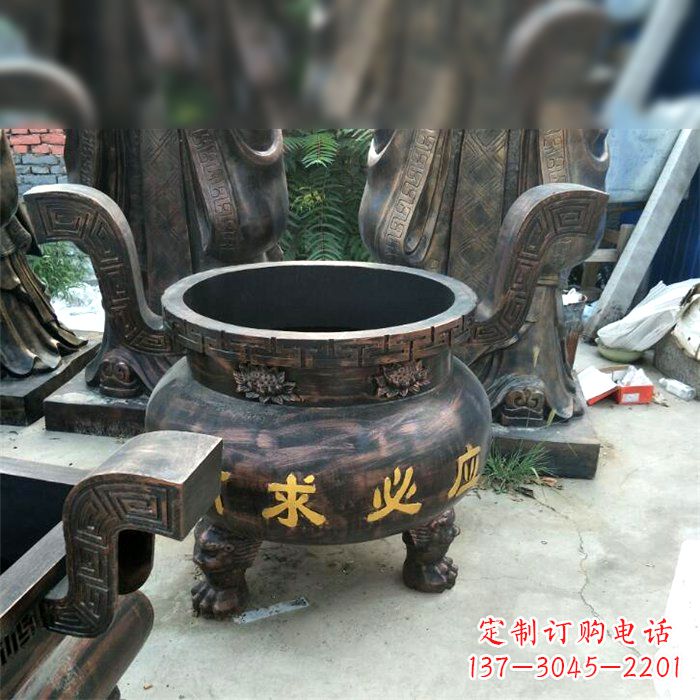 重庆有求必应祈福铜雕香炉