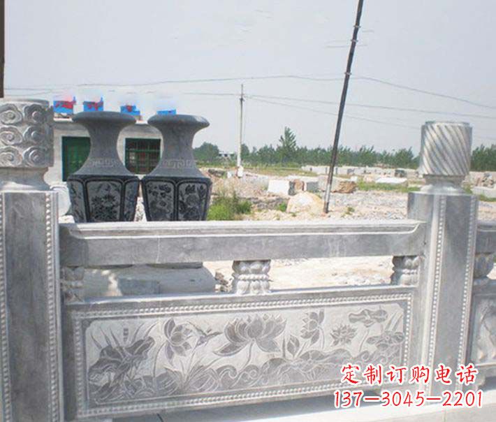 重庆园林仿古石栏板景观石雕 (3)
