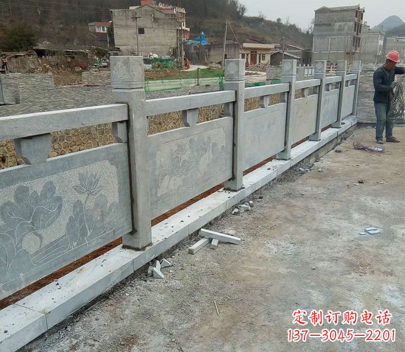 重庆园林仿古石栏板景观石雕 (5)
