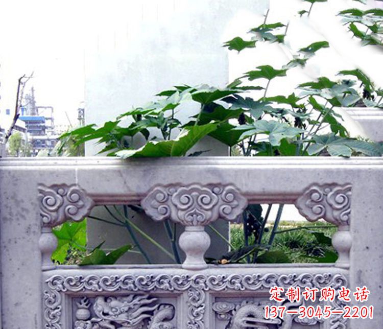 重庆园林仿古石栏板景观石雕 (6)