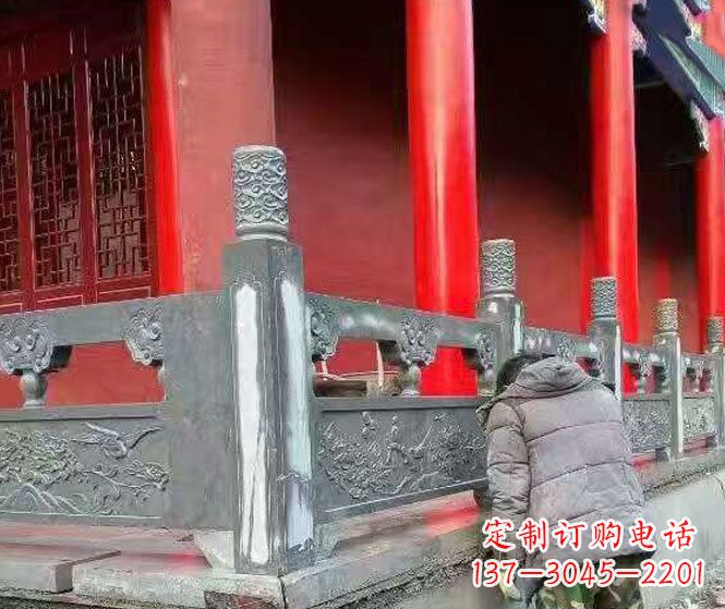 重庆园林仿古石栏板景观石雕 (9)