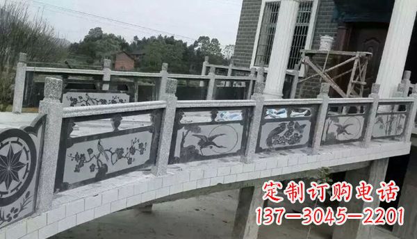 重庆园林仿古石栏板景观石雕 (10)