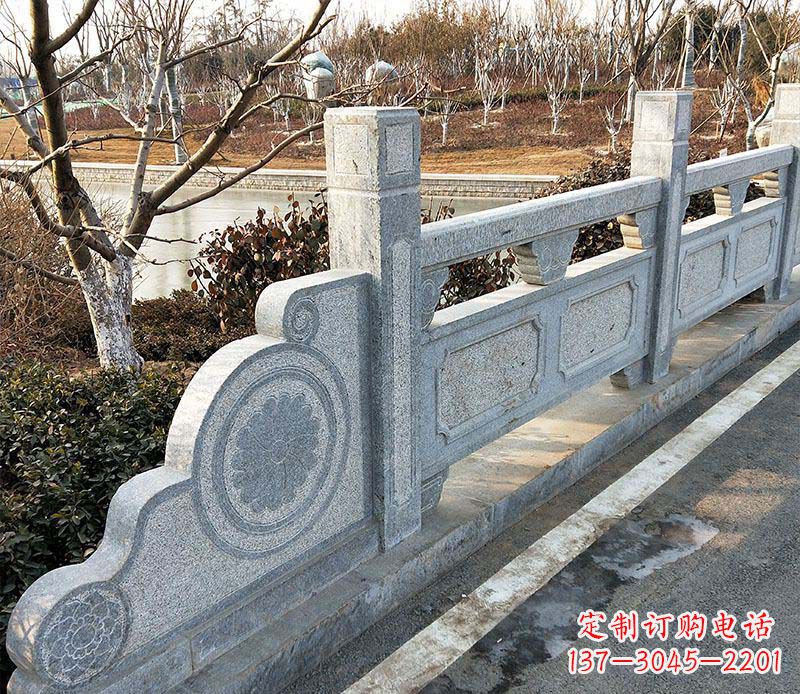 重庆园林仿古石栏板景观石雕_1