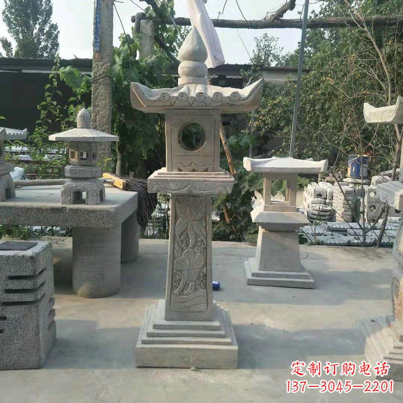 重庆园林仿古做旧中式石灯