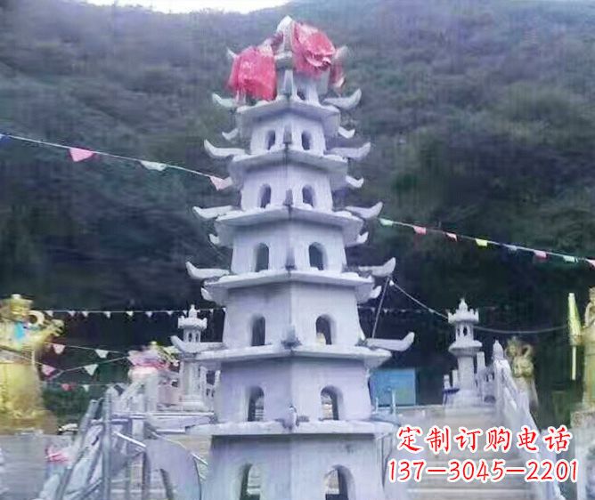重庆园林景观大理石宝塔石雕