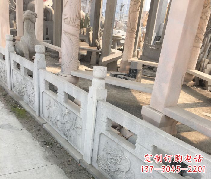 重庆园林景观大理石浮雕栏板石雕