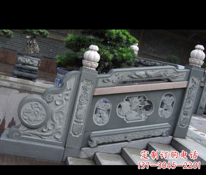 重庆园林景观大理石栏板雕塑 (6)