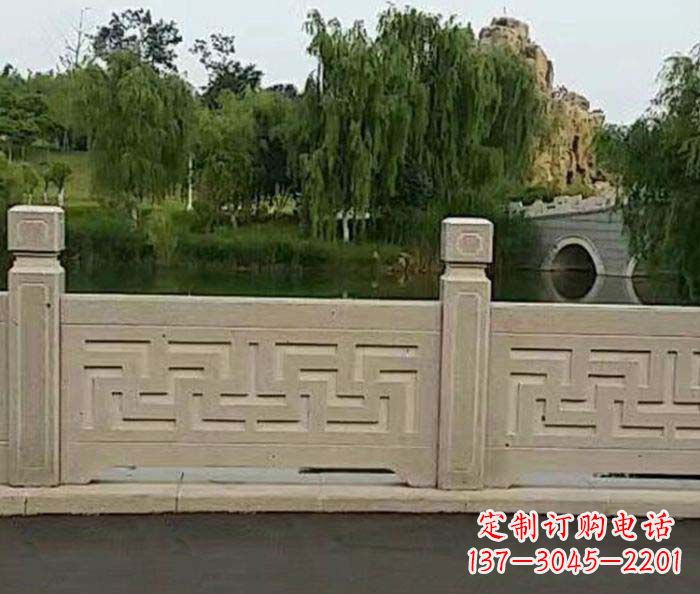 重庆园林景观大理石栏板石雕 (4)