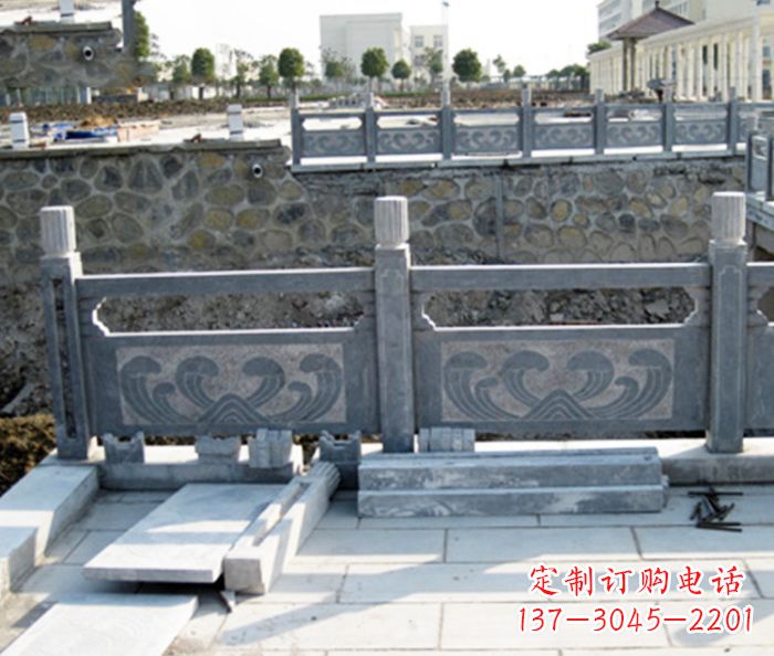 重庆园林景观大理石栏板石雕 (11)