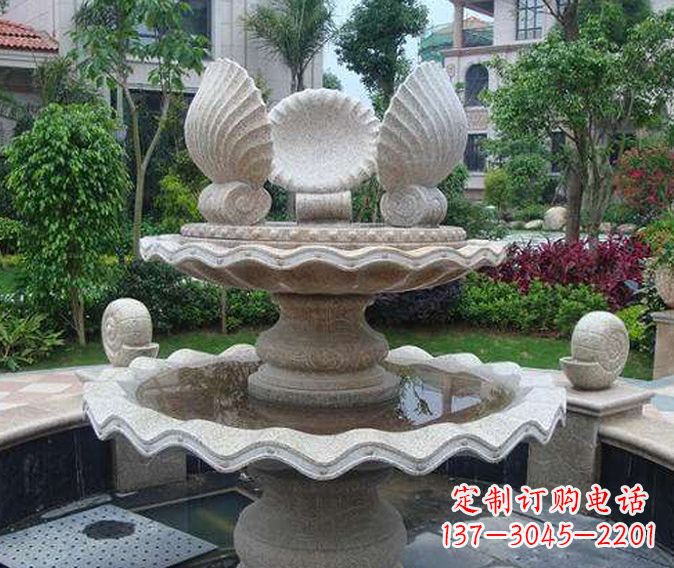 重庆园林景观多层喷泉石雕