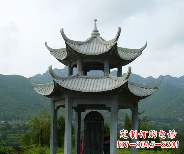 重庆园林景观仿古凉亭石雕
