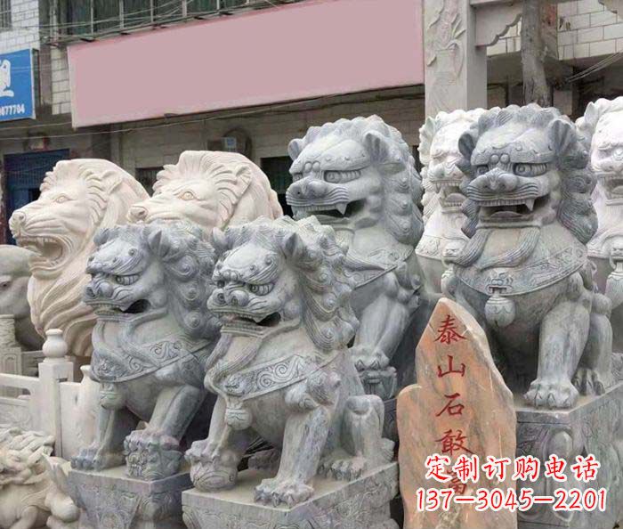 重庆园林景观仿古狮子石雕
