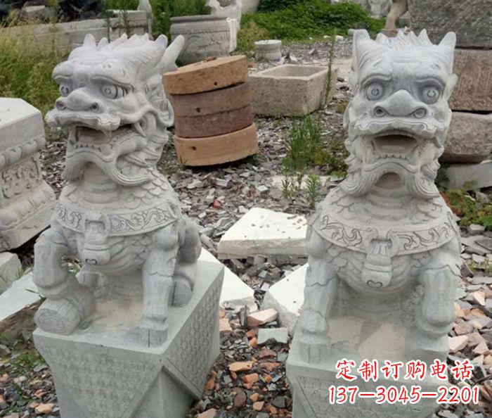 重庆园林景观仿古麒麟石雕