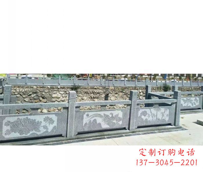 重庆园林景观仿古石雕栏板 (5)