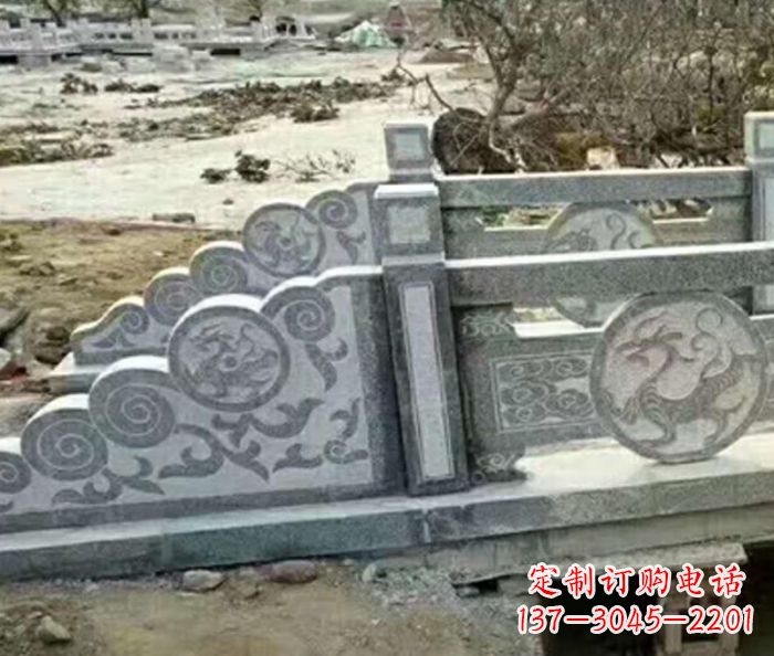 重庆园林景观仿古石雕栏板 (10)