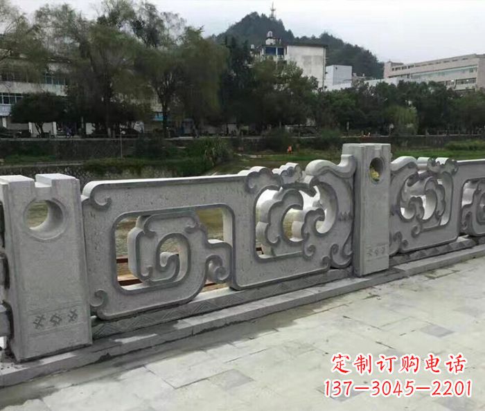 重庆园林景观仿古石雕栏板_1
