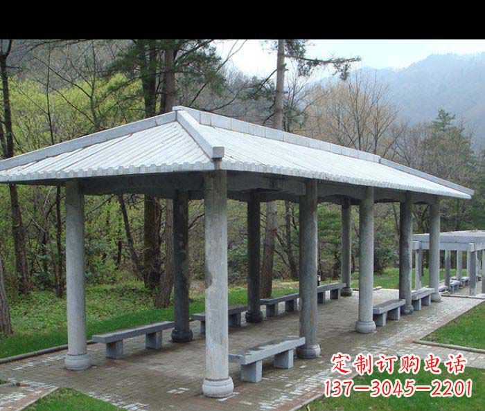 重庆园林景观仿古石雕长廊
